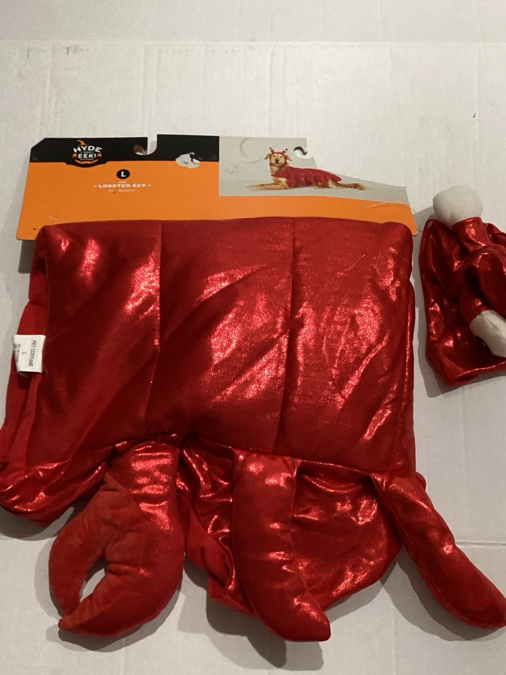 Hyde & Eek! Shiny Red Lobster Dog Costume
